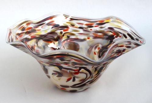 Click to view detail for DB-1084 Bowl-Granite Splatter Paint 12x12x6 $200